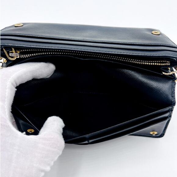 Authentic Prada Black Saffiano Bow Wallet - Picture 8 of 9